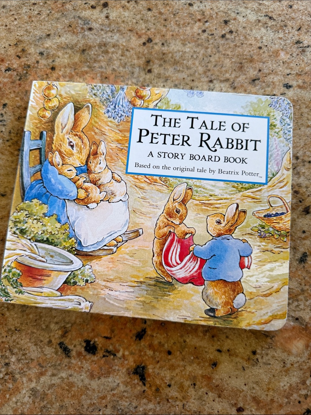 The Tale of Peter Rabbit Story Board Book - Blue & White Illustrations